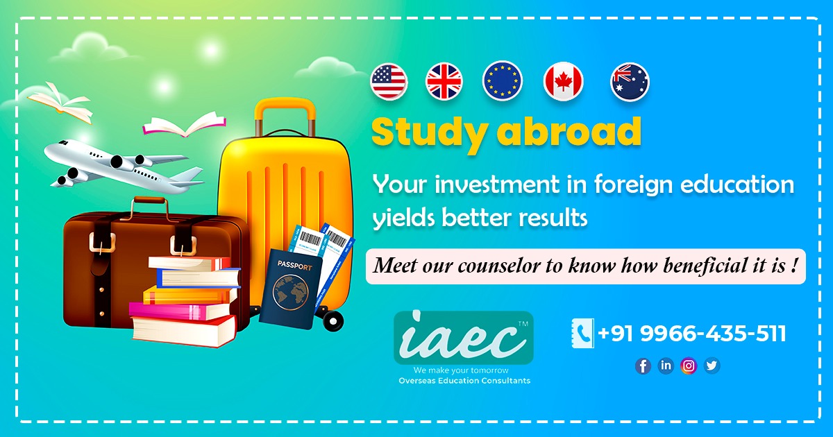 Explore a world full of great learning, diverse cultures, and amazing adventures!  Give us a call to learn all about the opportunities in study abroad and let us help you feel at ease.

#Studyabroad #StudyintheUSA #studyincanada #studyinaustralia #studyinuk2024