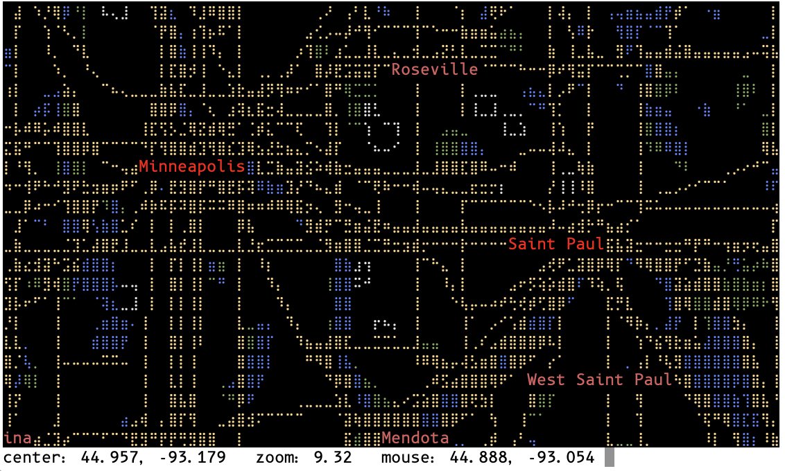 Need to look up directions but you left your phone at home and only have a dumb terminal? Never fear! You can just telnet to mapscii.me and get a zoomable world map, all in ASCII over telnet.