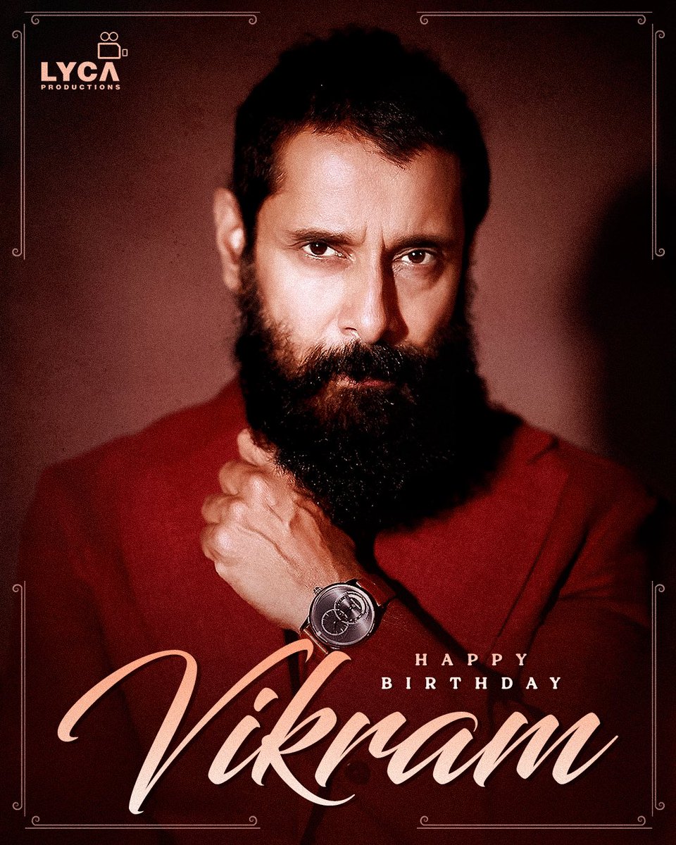 Wishing the epitome of versatility, @chiyaan Vikram, a Happy Birthday! 🎉 Your dedication to the craft brings every role to life. 🎭 May this year bring you even more success and blockbusters! 🥳 #HBDChiyaanVikram #ChiyaanVikram