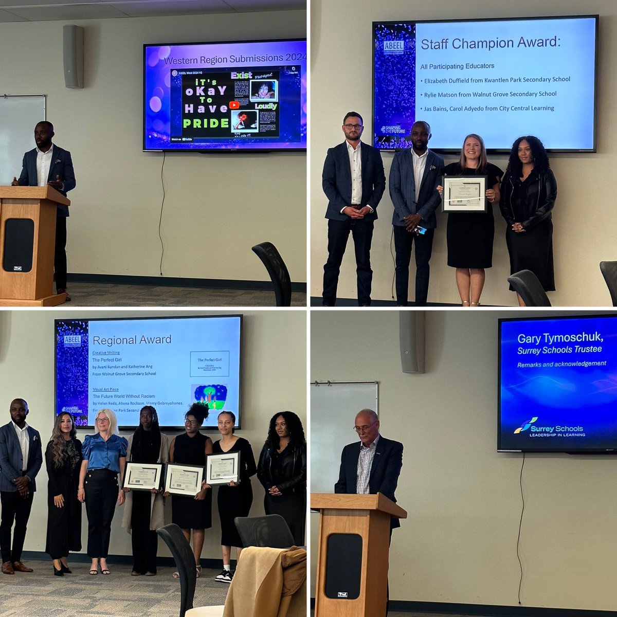 Congrats to <a href="/EcoleKwantlen/">Kwantlen Park</a> students Helen Reda, Abena Rockson, Merry Gebreyohanes Winners of the BC Regional Award for Visual Art Piece “A Future World Without Racism” from the <a href="/abeelfoundatn/">Abeel</a>! Thx to <a href="/EllisDon/">EllisDon</a> <a href="/KPMG/">KPMG</a> for their support! <a href="/Surrey_Schools/">Surrey Schools</a> <a href="/GTymoschuk/">Gary Tymoschuk</a> <a href="/MTKilpatrick/">Mike Kilpatrick</a>