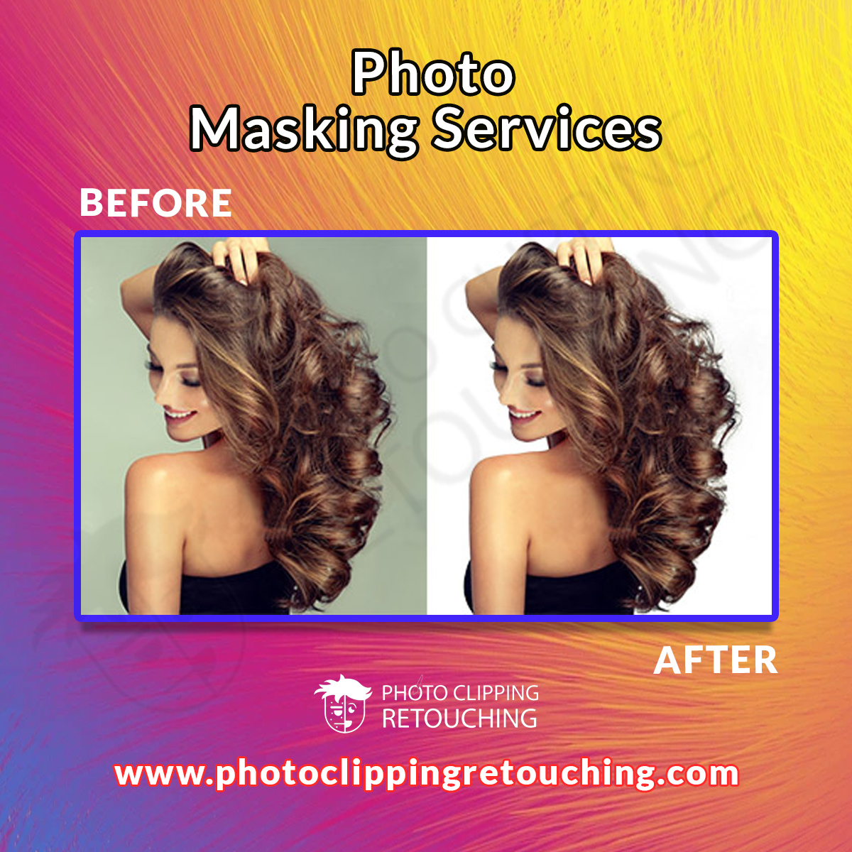 Background Blues? Not Anymore!
Let our Photo Masking Service work its magic & make your images pop!
#PhotoMasking #MaskingService #BeforeAndAfter #PhotoEditing #EditingServices #GraphicDesign #PCRgraphics

Email: info@photoclippingretouching.com
Link: photoclippingretouching.com/photoshop-imag…