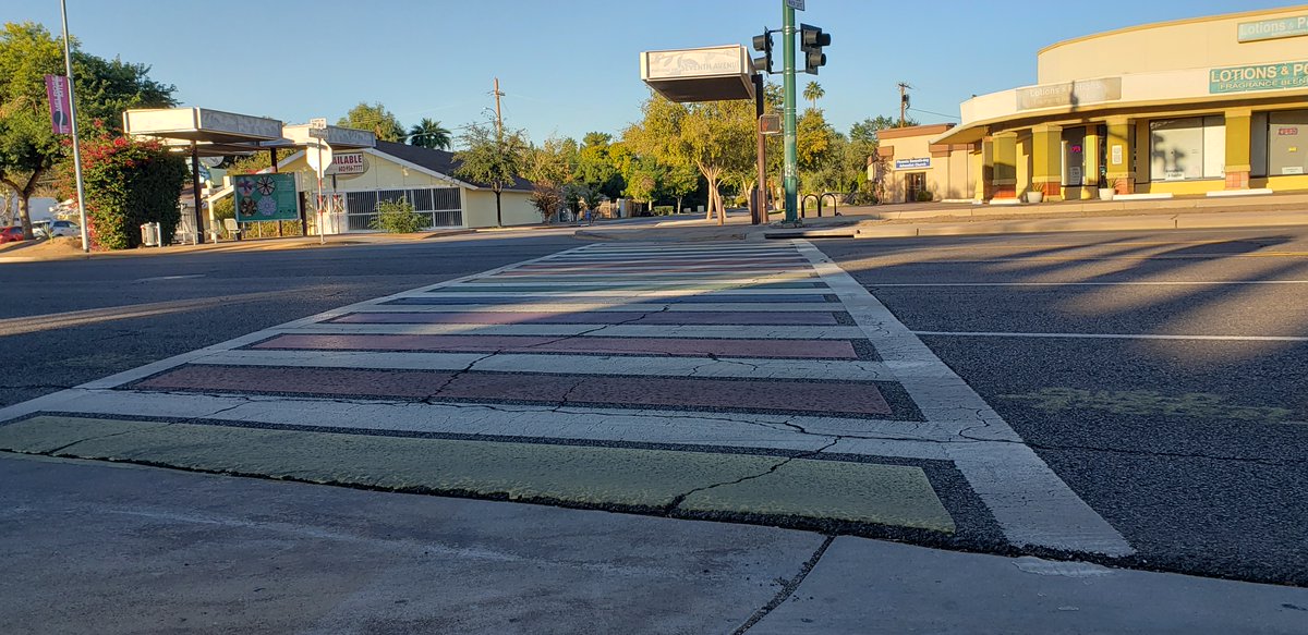 reporterestes's tweet photo. The Melrose neighborhood is in #OffTheAirBook and Mike Fornelli with @phoenixprideaz appears in the acknowledgments for confirming the first LGBTA+ crosswalk location. Other locations include Sunnyslope, Maryvale, Laveen and downtown #Phoenix. @minotaurbooks #debutauthor https://t.co/cThtJF1lZt