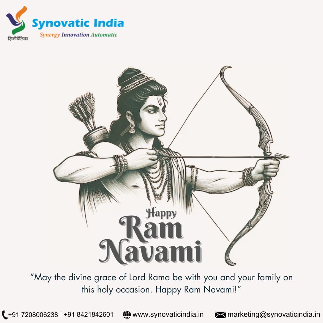 'Warm greetings to everyone on the auspicious occasion of #RamNavami 
#RamNavami2024 #RamNavami #Ram🙏🏻 #JaishreeRam #SynovaticIndia