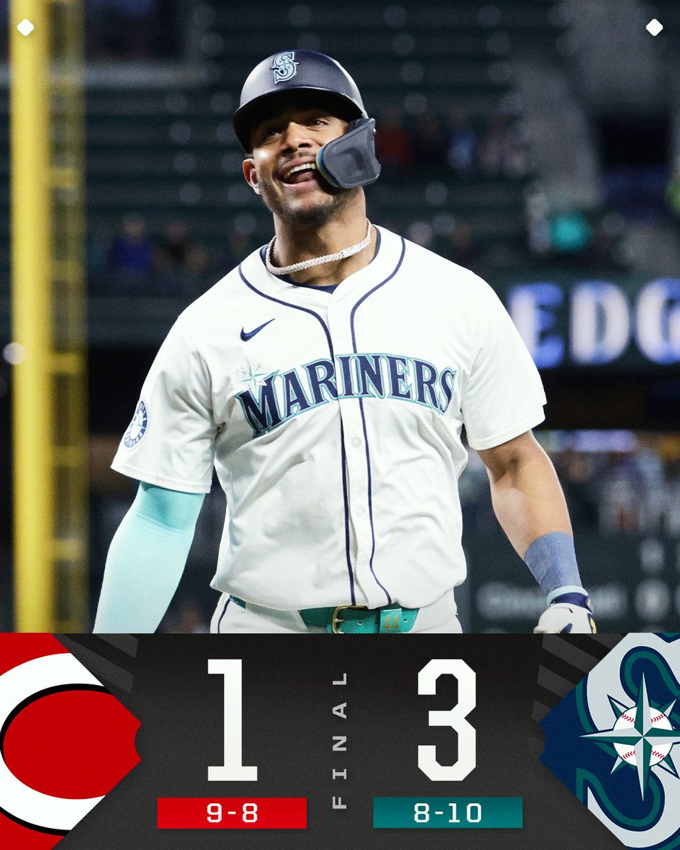 MLB's tweet image. The @Mariners earn their first series win of the year!