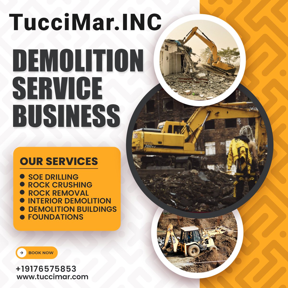 tuccimarinc's tweet image. Join us in the Landscape Revolution! Our precision and expertise redefine demolition services, from rock crushing to interior demolition.

Explore further at Tuccimar.com.

#DemolitionServices #RockCrushing #InteriorDemolition #ExcellenceInDemolition