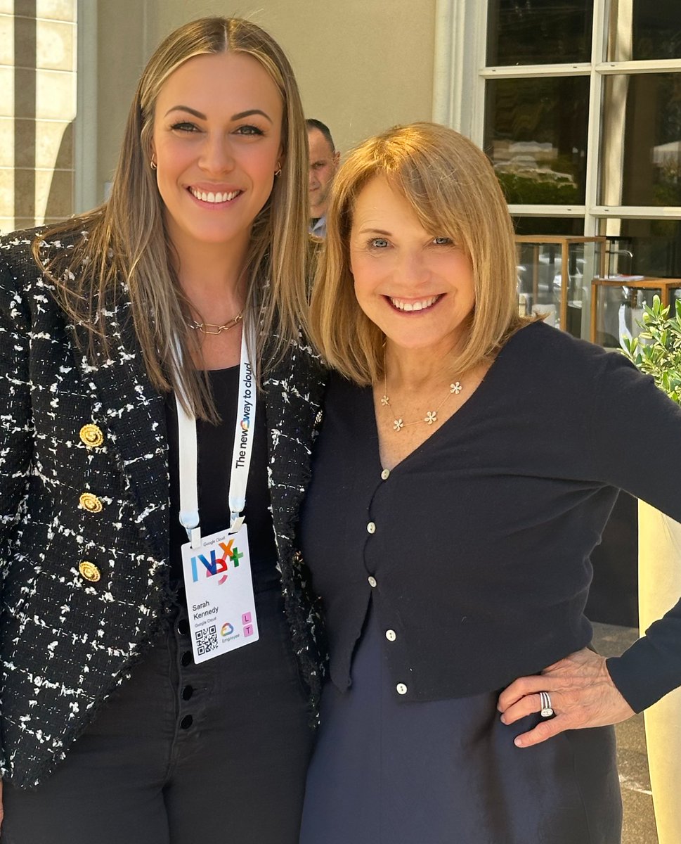 Thank you again to the amazing @katiecouric for being one of the kindest & most talented hosts we could have imagined last week for @GoogleCloud... and for being the best lunch date our team could have ever dreamt possible. 🙏🏻❤️
