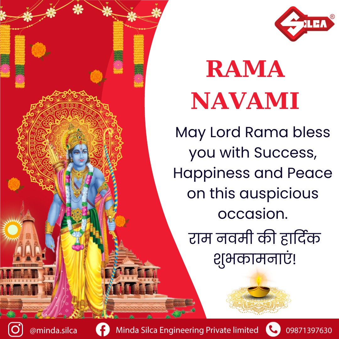 Minda Silca wishes you and your family joy, harmony and prosperity on this special festival. Happy Ram Navami! 

#MindaSilca #RamaNavami #Ayodhya #Silca