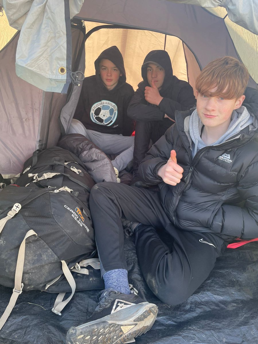 Well done to all those battling the chilly weather on Silver DofE in North Wales. Good luck on your walk today Year 10. #joinin #workhard