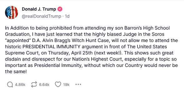 Keep in mind through this whole clusterfuck: donald trump never denies being a criminal. He simply tries to convince you that he's allowed to do it. 🤷‍♂️