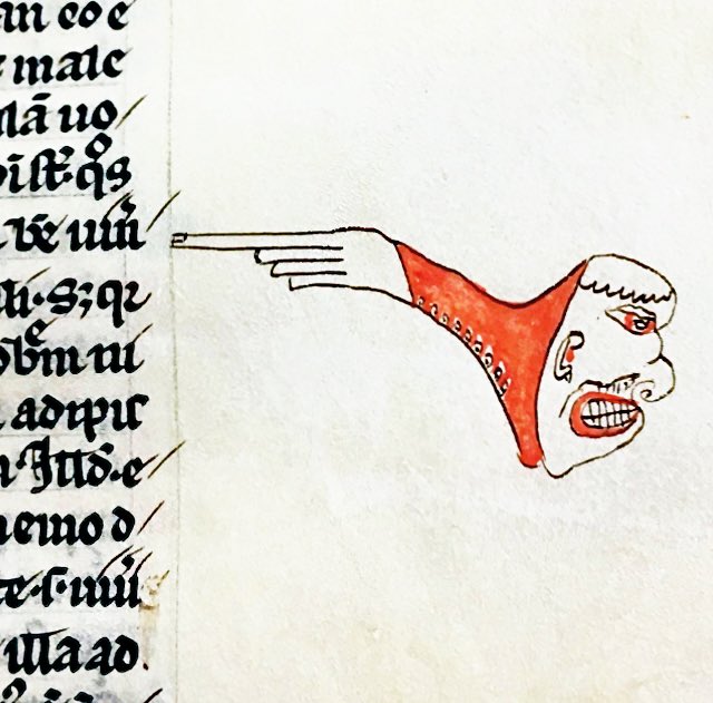 When you don’t quite agree with what’s been written - Glasgow, University Library, MS Hunter 369, f. 5r