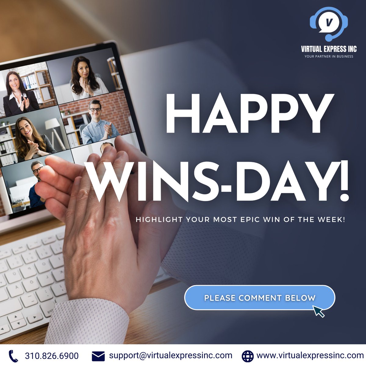 🚀 VA Magic = Business Win! 💼✨

Don't forget to applaud your assistants for their victories!

🌟 Tag your VA collaborator in success and keep the winning streak alive! 🎉

Looking for a VA? Reach out to us!

#VAWin #BudgetFriendlyVA #ValueForMoney
#RockstarVA
#VirtualExpressInc