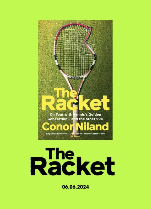 I am so excited to be able to reveal my book about professional tennis, ‘The Racket’, will be published on June 6th by Penguin Randomhouse in the UK & Ireland. Ed Caesar of The New Yorker magazine called it “elegant and powerful…a rich, mordant and affecting portrait.”