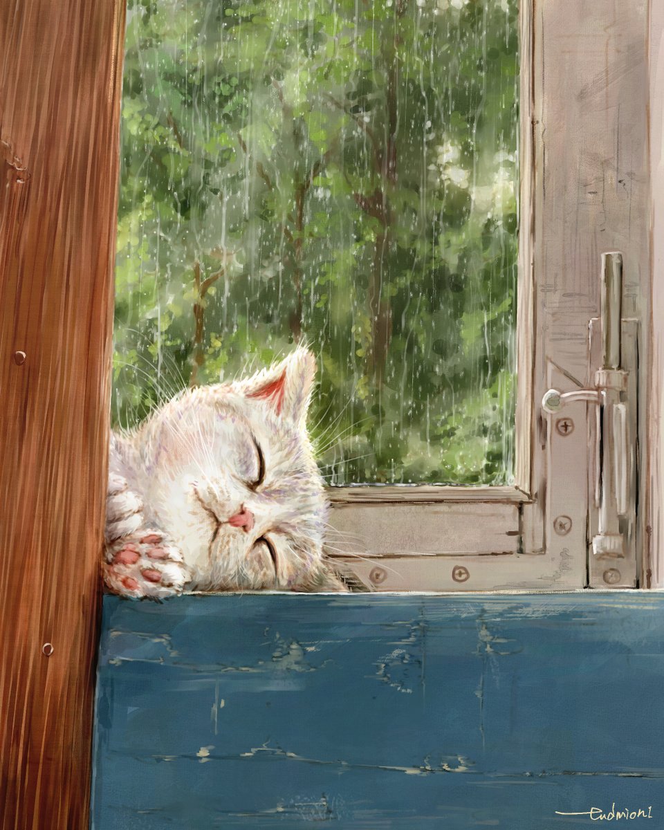 Spring rain is always warm and friendly ⠀ redbubble.com/people/endmion1