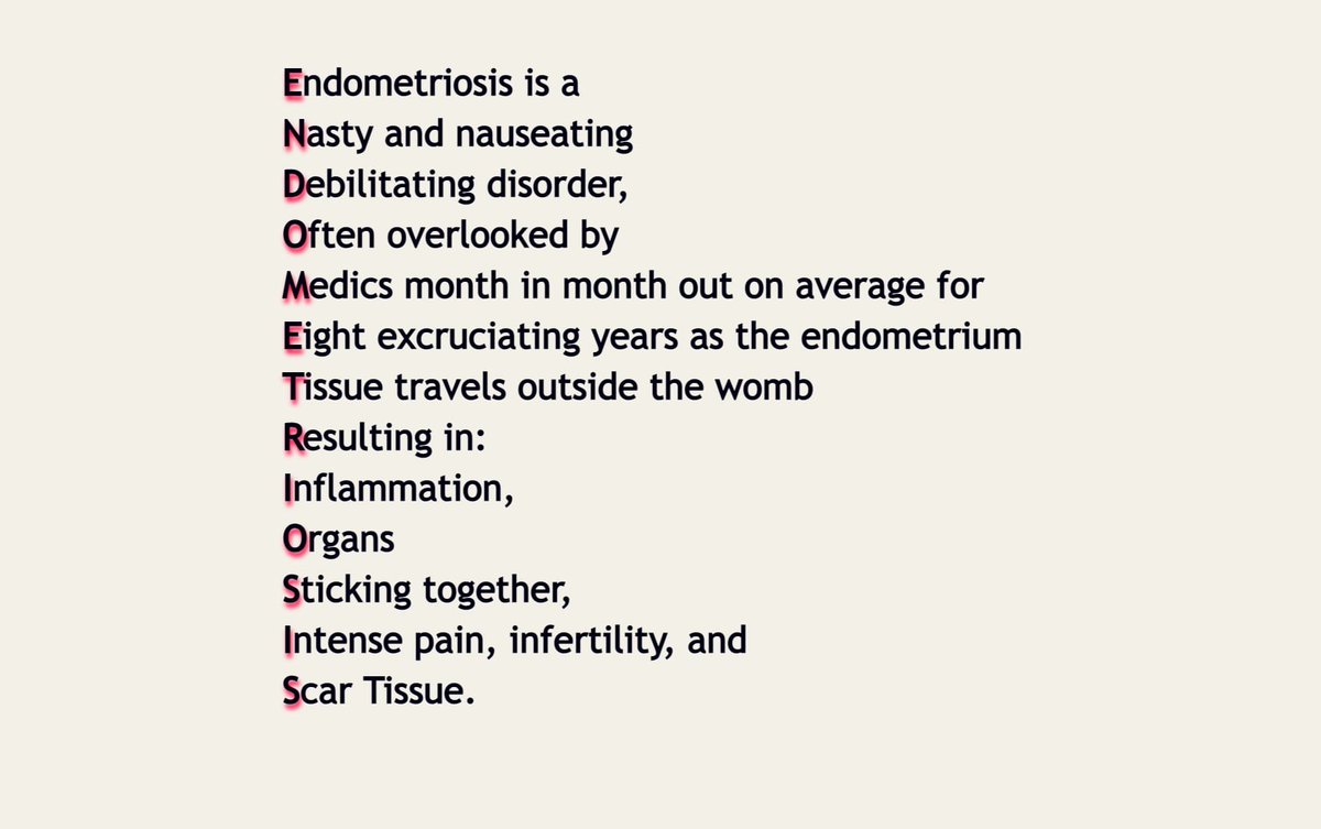 Here we go again. #endometriosis