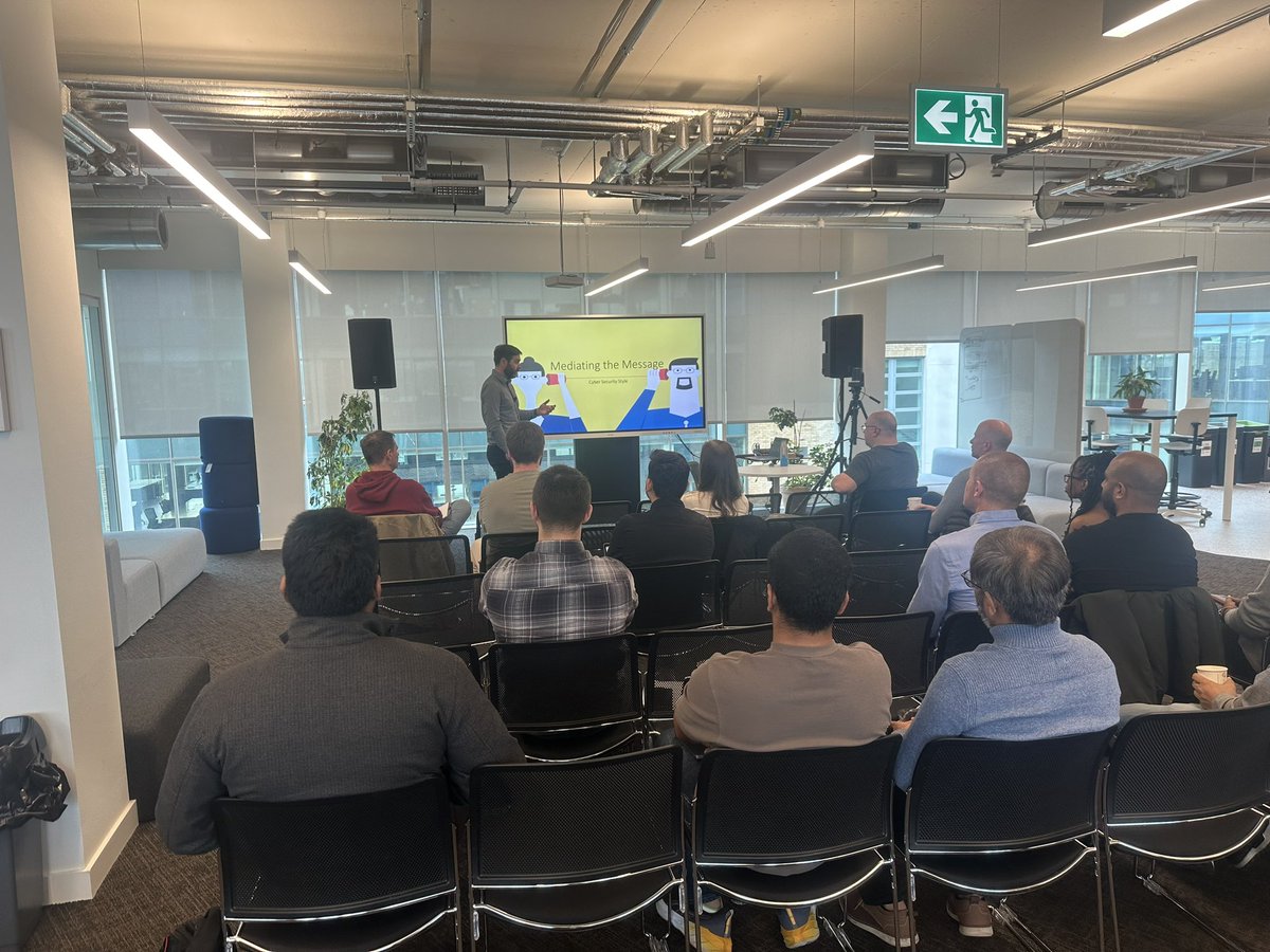 Ireland VMUG (@irelandvmug) on Twitter photo Next up is Diarmuid O'Sullivan presenting-
Mediating the Message: Effective Communication Strategies for Infosec and Cyber Operations
<a href="/VMwareIreland/">VMware Ireland</a> #vmug #vmugireland <a href="/MyVMUG/">VMware User Group</a> Next up is Diarmuid O'Sullivan presenting-
Mediating the Message: Effective Communication Strategies for Infosec and Cyber Operations
<a href="/VMwareIreland/">VMware Ireland</a> #vmug #vmugireland <a href="/MyVMUG/">VMware User Group</a>