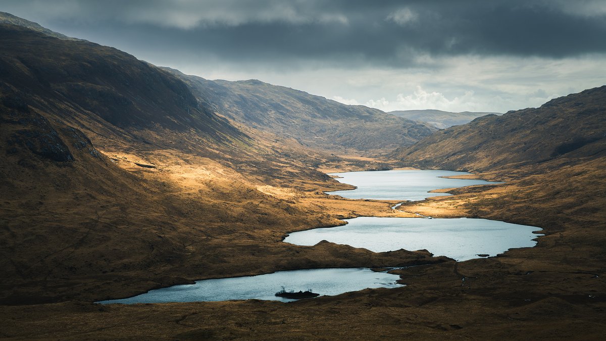 Three Lochs, Gleann a' Chaiginn Mhòir #IsleofMull #Scotland #Argyll damianshields.com