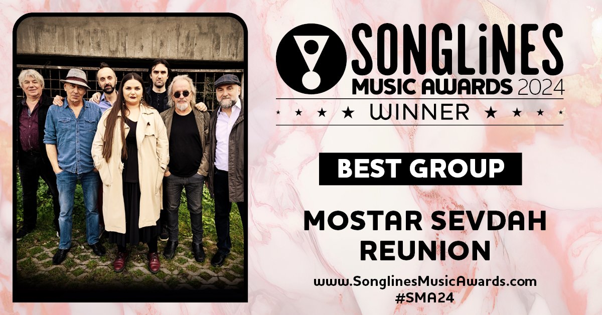 Congratulations to @mostarsevdah for winning the Best Group category in the Songlines Music Awards 2024 for their album Lady Sings the Balkan Blues on @snailrecords songlines.co.uk/awards/2024 #SMA24