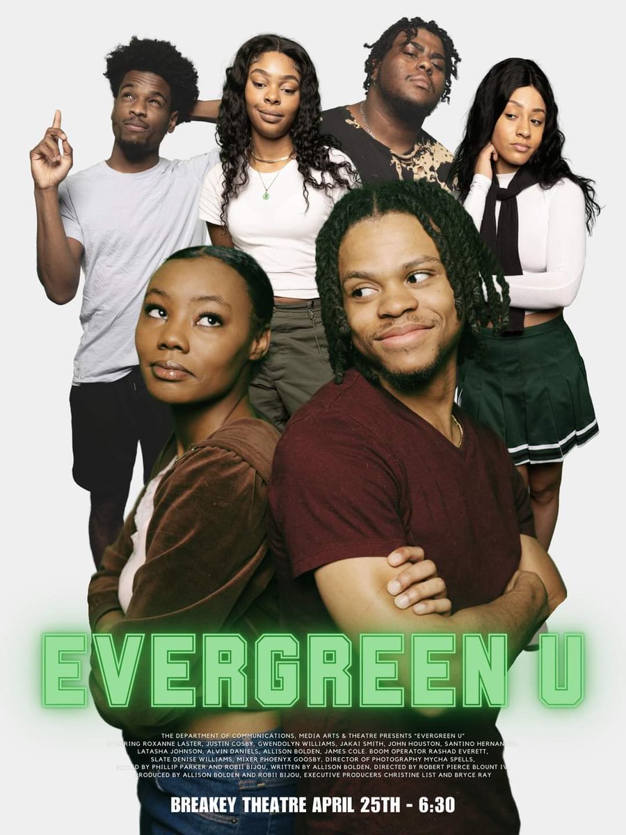 Join CSU CINEMA on April 25th at 6:30 for the premiere of "Evergreen U."  Red carpet photo-op at 6 pm.  Breakey Theatre - Douglas Hall 102 - Chicago State University.