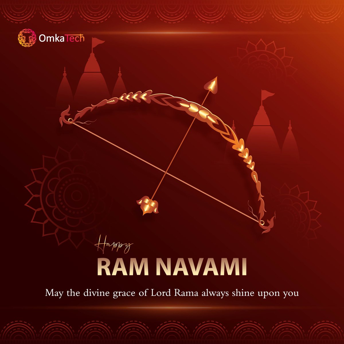 Omka Tech wishes you all a blissful Ram Navami filled with divine blessings and happiness. 

May the blessings of Lord Ram illuminate your path with peace, prosperity, and joy. 

Jai Shri Ram! 🙏
#RamNavami #LordRam #DivineCelebration #FestivalOfLights #JaiShriRam #OmkaTech