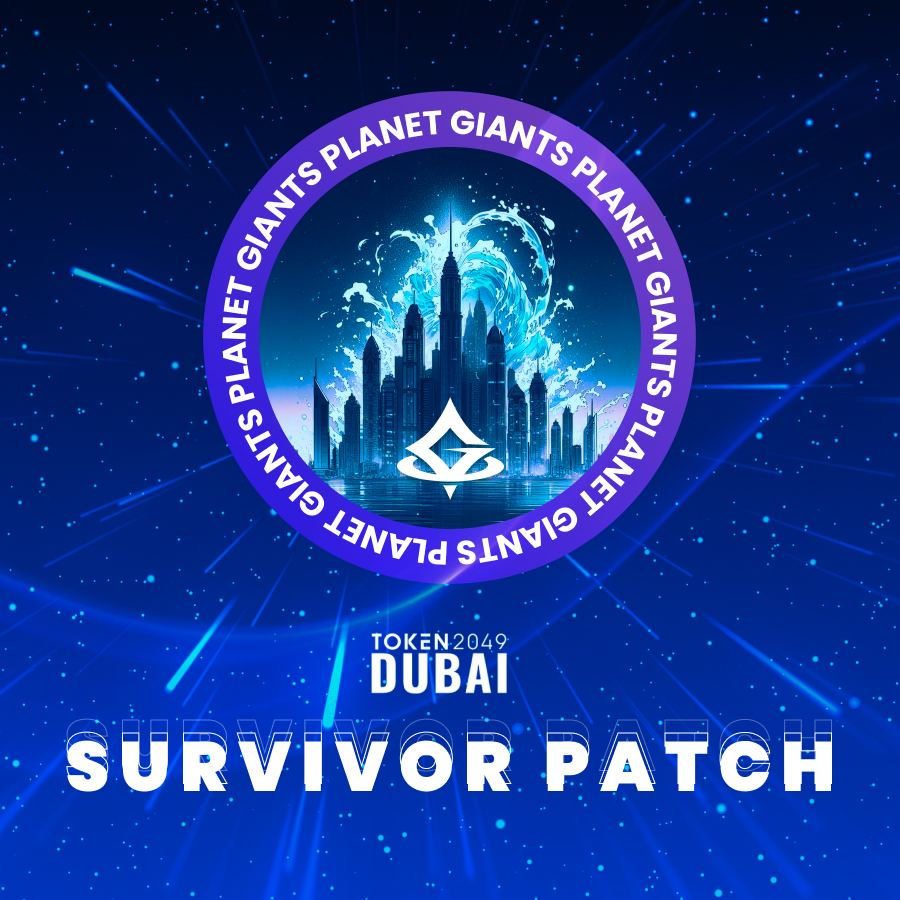 GM Habibi 🐫 Did you survive the liquidation 🌊 of @token2049 Dubai? If 🫵 are a survivor, you deserve this Survivor Patch A movement inspired by @giants_planet CEO, @ArthurlinSG, 2 times Afghan Special Ops Operative🔫 🧵 (1/3)