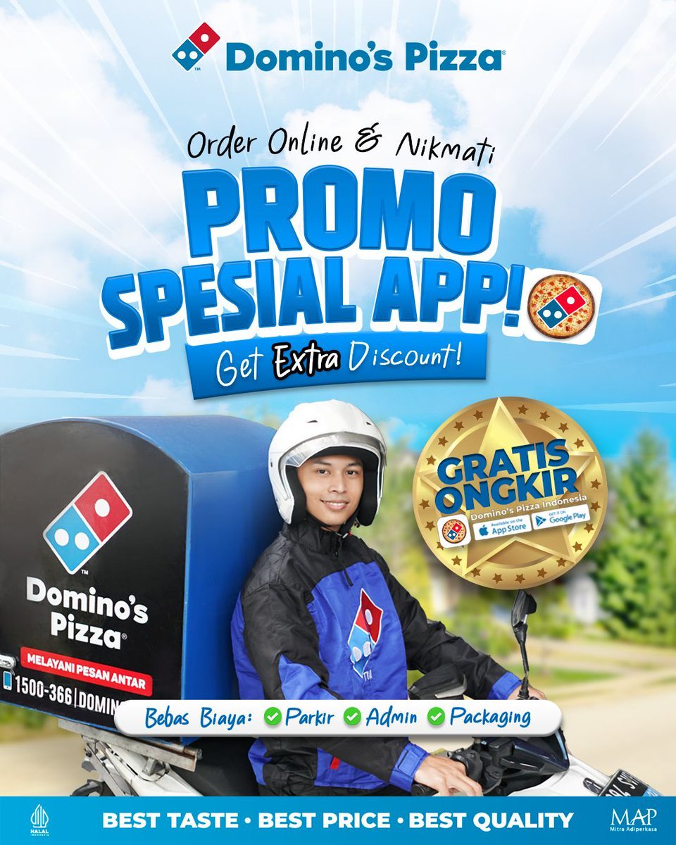Simple HUNGRY Solution Enjoy Domino s Pizza App Ordering BEBAS ongkir, SPECIAL Promo, TANPA biaya admin amp EX...
