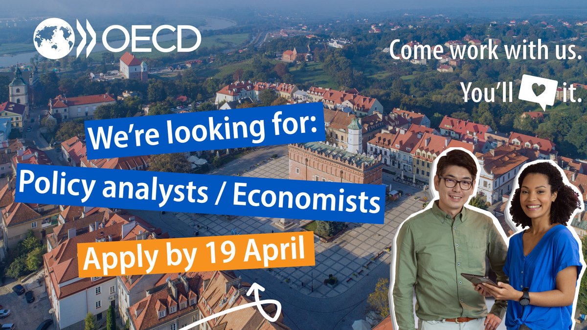 📣Job alert We're looking for experienced, dynamic staff to join the team. Roles available: Policy Analyst / Economist - Social economy and innovation 🔗 bit.ly/4aeHuvV Policy Analyst - Local economic development 🔗bit.ly/3PHDWtN ❗ Apply by April 19, 2024