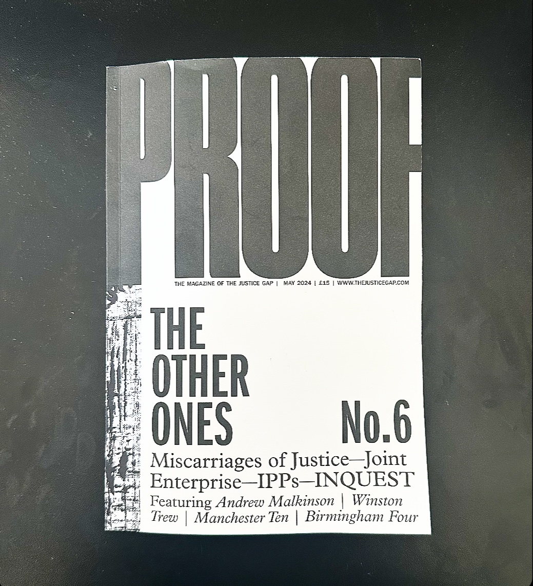 Thanks to @JusticeGap @JonRobins10 for inviting our @MattFoot2 & @NishaWaller4 to speak at the launch of PROOF's latest edition. Great contributions from all speakers, including an incredibly insightful panel discussion about the @birminghamfour chaired by @Moazzam_Begg 1/