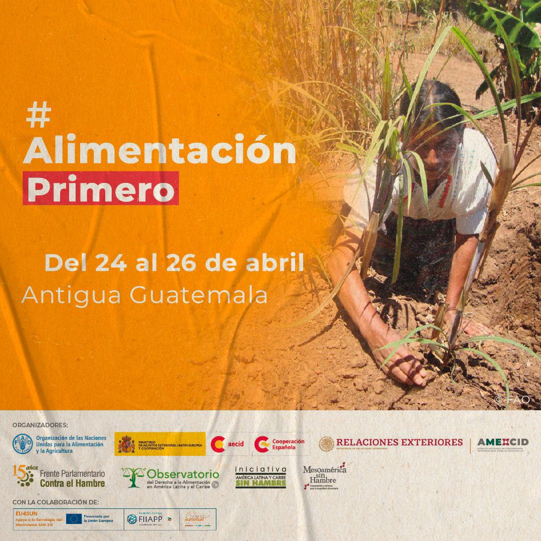 🇬🇹Ya estamos en Guatemala (@CFCEAntigua) para trabajar por el derecho a la alimentación de todas las personas. 🍊Empieza #AlimentaciónPrimero, el I Diálogo Iberoamericano Político-Académico con el apoyo de la Cooperación Española a través de @FIIAPP y @Aecid_es