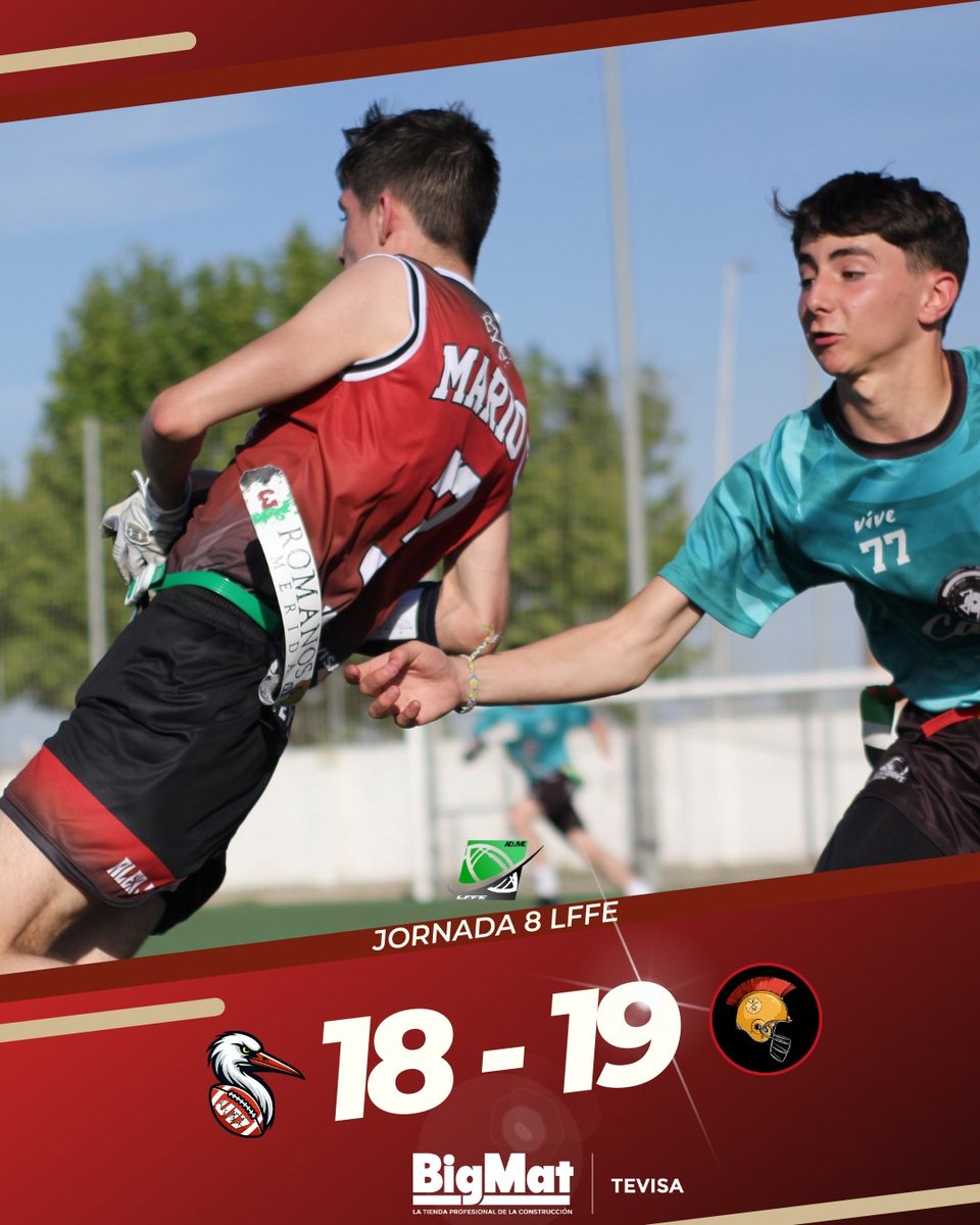 RomanosMerida's tweet image. JORNADA 8👇🏻

 VILLANUEVA BLACK STORKS U17 18-19 MÉRIDA ROMANOS ⚔️

NOVENA VICTORIA ✅

Juanca #5 - 7 puntos
Ana #16 - 6 puntos
Álvaro #7 - 6 punto

📸 @nosoyperfecta

#meridaromanos⚔️
#ligaextremeña #flagfootball #LFFE