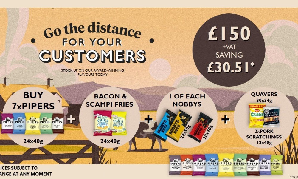 Procuria_DS's tweet photo. New Supplier: Pipers Crisps 🚨

Give your customers the best tasting and quality of crisp there is! Pipers is now available through Procuria.

Find out all you need to know here. 👉 https://t.co/4dXt4jfafz

#newsupplier #directtostore https://t.co/xmSMh2XZVj