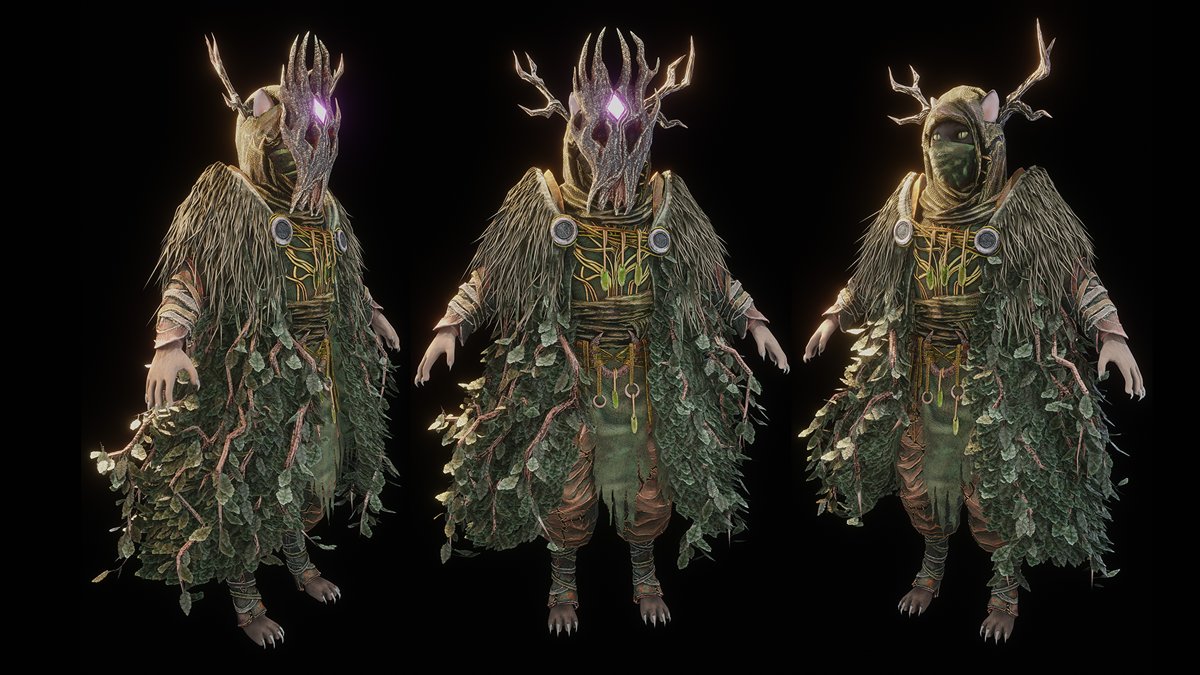 ACS_Games's tweet photo. These druid-like NPCs are known as the Keepers of the Hedge, standing watch over the mazelike Labyrinths you'll explore in our Dalamase level.

#gamedev #indiedev #indiegamedev #darkfantasy https://t.co/JdrubT2DB3