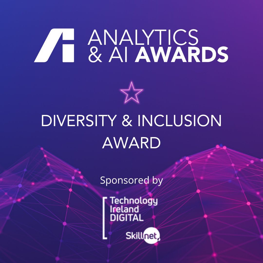 Announcing our Diversity & Inclusion Award sponsored by Technology Ireland @DigitalSkillnet for this year's Analytics & AI Awards. Submit your application now: analyticsinstitute.org/event-calendar… #TheAnalyticsInstitute #AnalyticsAwards2024