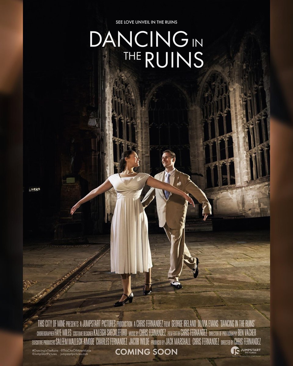 TweetSherrie's tweet photo. #DancingInTheRuins receives premiere this Saturday @CovFilmFest @FargoVillage director @C4Fernandez JumpStart Pictures. Screen dance is close to my heart, I was Production Assistant, performers Olivia Island &amp; George Island, choreograph Faye Miles #ThisCityOfMine @CovCathedral https://t.co/4fSBoKGcv6