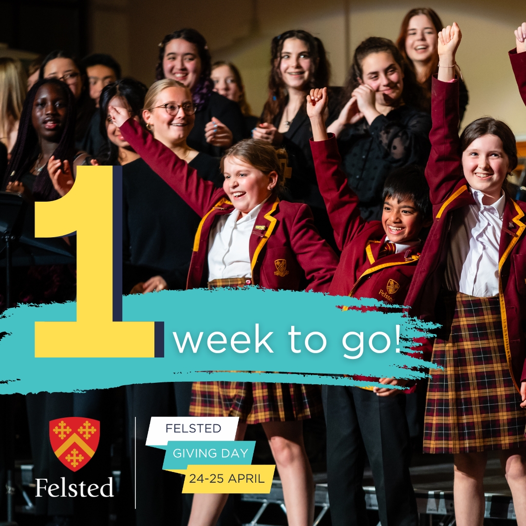📢 Just 1 week until Felsted's first Giving Day...but fundraising has already begun!🎈✨🎉 

We're raising funds for bursaries &amp; need the help of our #FelstedFamily: the first 20 donors will unlock £10,000!🙌 

Please donate if you can👉 bit.ly/Felsted-Giving… #FelstedGiving24