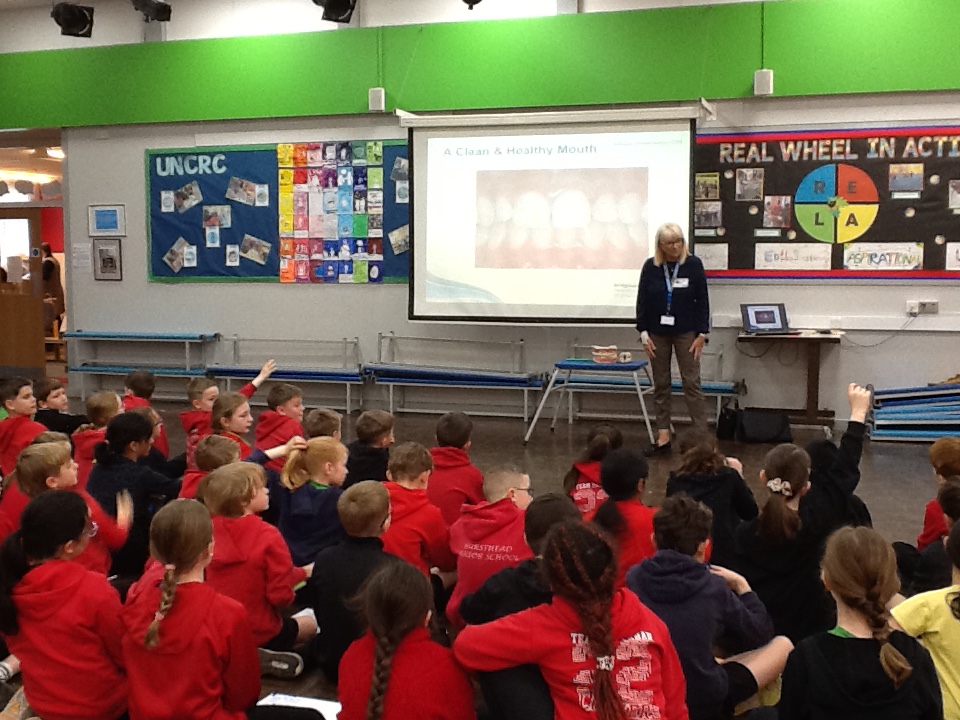 4C had a visit from the dental nurse this morning to help us to learn how to look after our teeth.