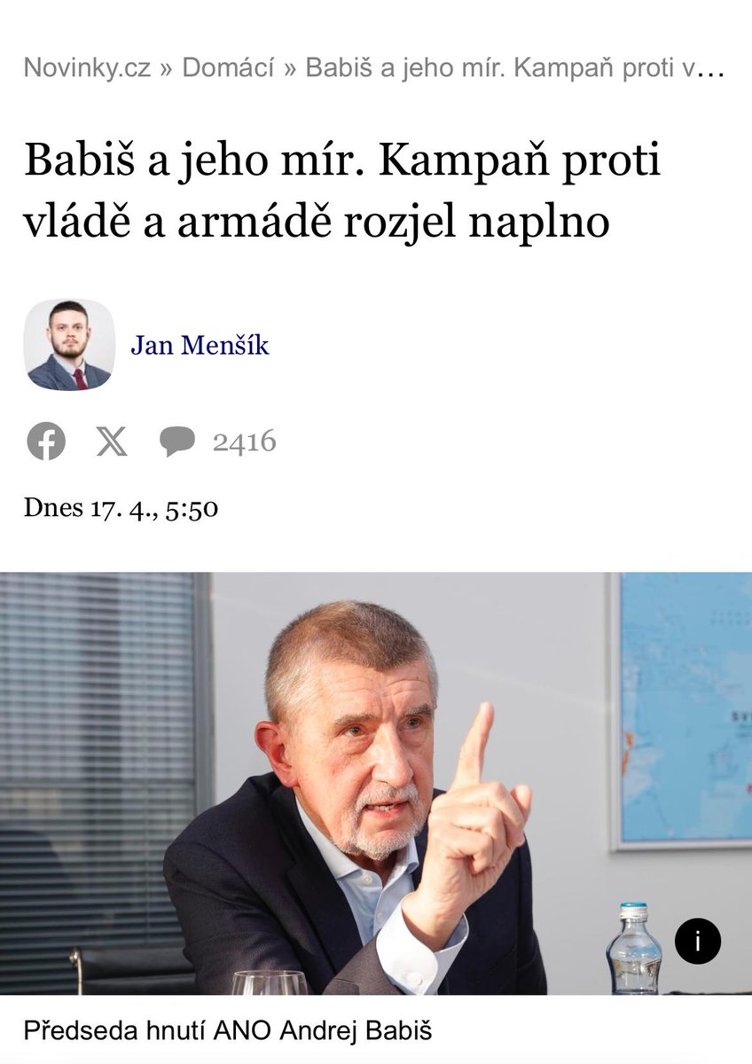 Jako kdybych slyšel Chamberlaina v roce 1938 před Mnichovem. @AndrejBabis si zjevně myslí, že čím více bude říkat slovo „mír“ jako zaklínadlo, tím více míru v Evropě bude. Tak to není. Pokud chceme skutečný mír, ne ten podle představ Putina, musíme pro to něco udělat.…