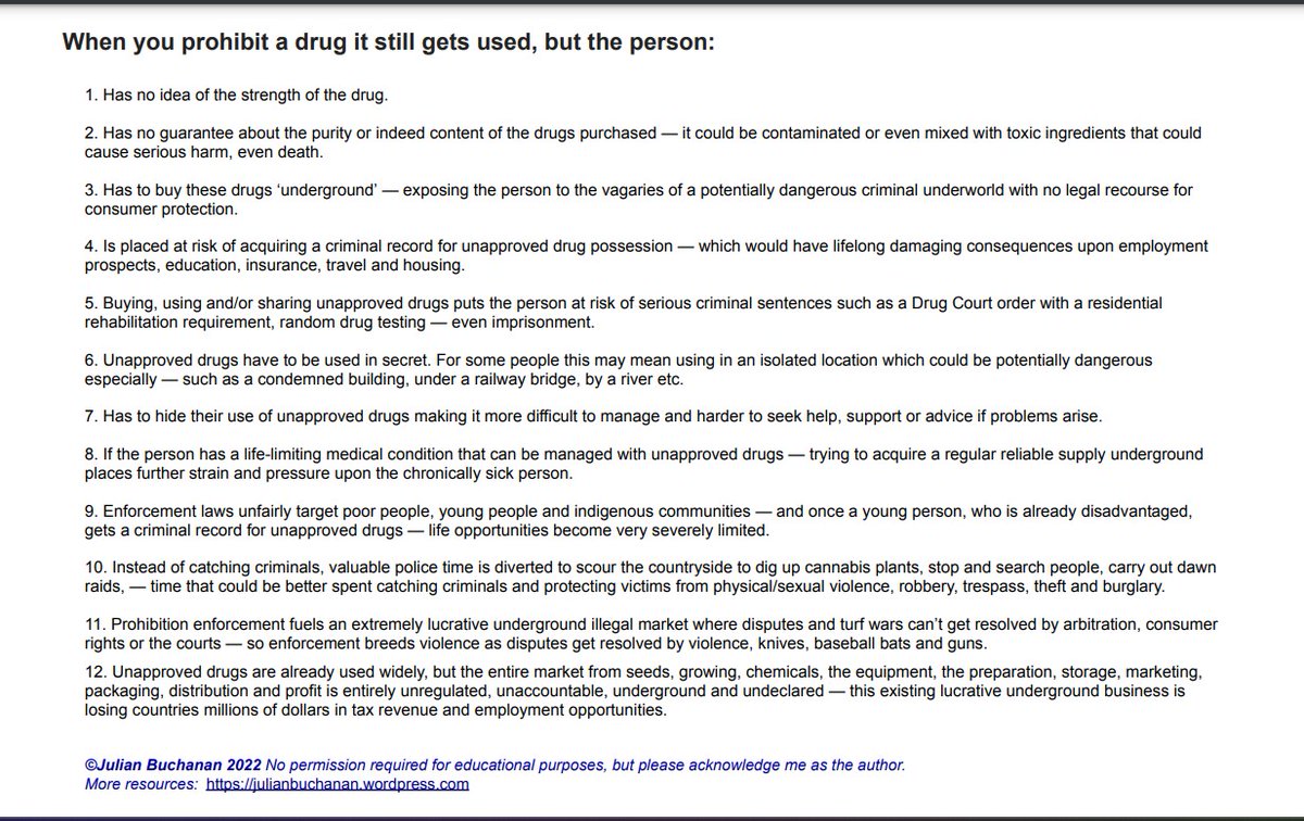 @tblickman @IDPCnet The greater the risk posed by an underground psychoactive drug the greater the reason to legally regulate it. Prohibition is dangerous