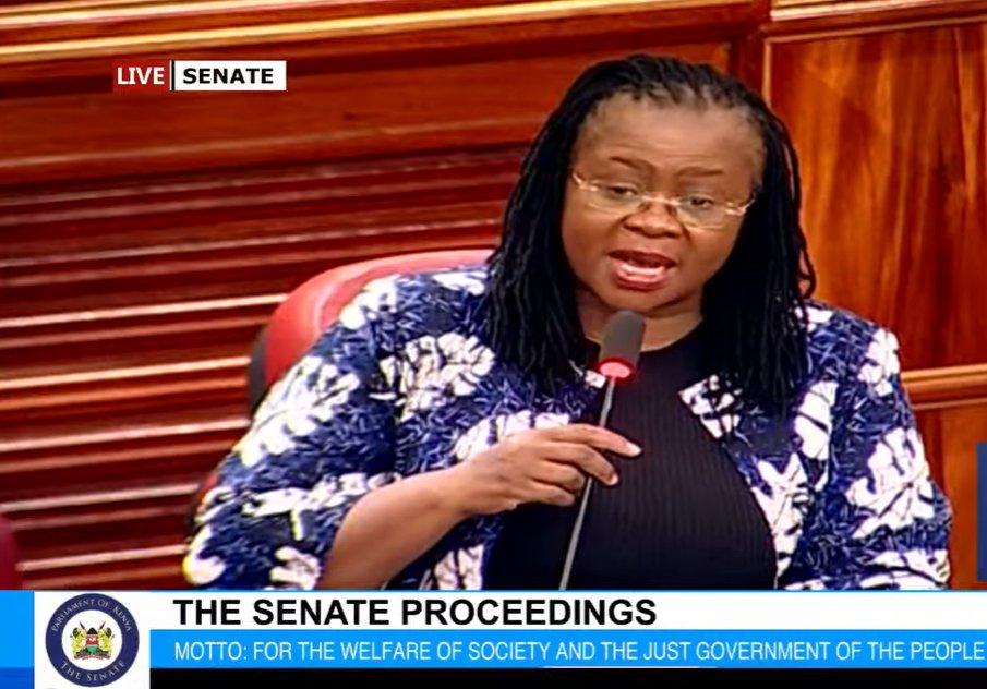 Sen. @cathymumma to the CS for Health.

Are you aware that many Kenyans are still paying NHIF but not receiving services? 
#BungeLiveSEN.