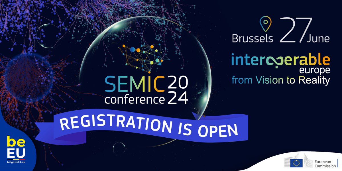 With preparations for our flagship event #SEMIC2024🎇underway, please make sure you register in time⏰ to be with us! 👉europa.eu/!Ngp7V6 For example, our pre-conference workshops on 26/06 are nearly fully booked! Luckily, registration to follow them online remains open.