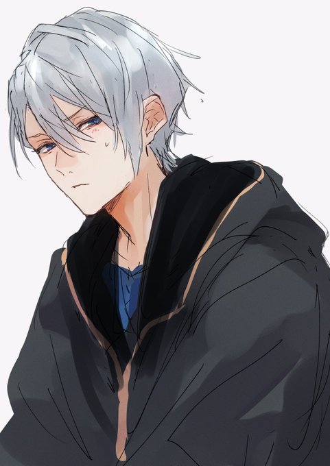 「black cloak grey hair」 illustration images(Latest)