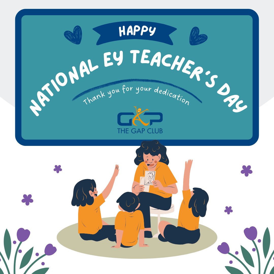 It’s National Early Years Teacher Day, we want to take a moment to show our admiration for all the hard working teachers out there!

Look here for some of the great upcoming webinars and resources earlyyearsteacherday.co.uk 

#EYTeacherDay #education #earlyyears #thegapclub