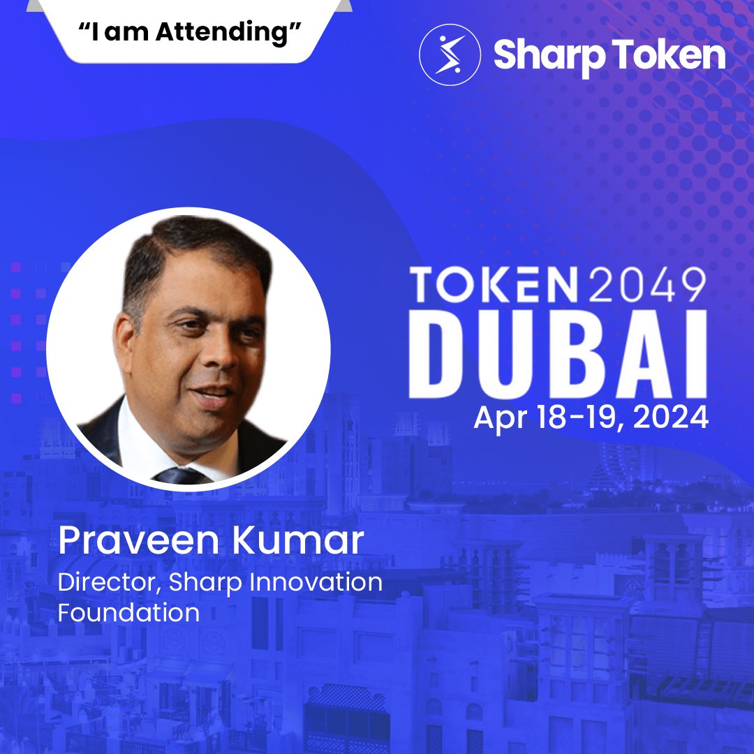 Counting down the hours until @token2049 kicks off! Catch me tomorrow at @Sharptoken Booth and let's connect. #Sharptoken #Blockchain #TOKEN2049 #token2049dubai #TOKEN2049CryptoFest #TOKEN2049Week