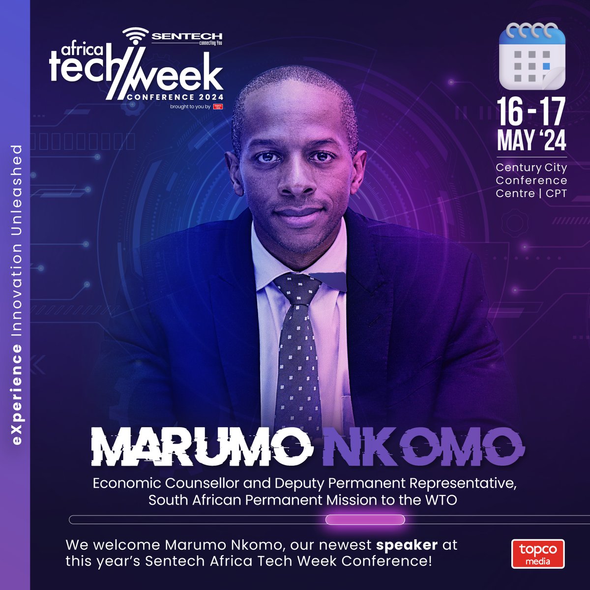 Africa's #tech future is bright! ✨ We're honoured to have Mr. Marumo Nkomo (@WTO) speaking at #ATW2024. 🇿🇦 His expertise in global trade & #IP is key as we navigate the future of tech in #Africa. 🌐 Don't miss out! Get tickets here: hubs.la/Q02s_khb0 #ECommerce #Tech