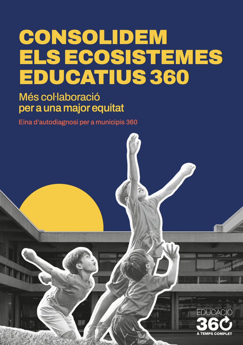 Volem consolidar els ecosistemes educatius 360. 🤝 A través de la guia, oferim una eina d'autodiagnosi per a municipis 360. Consulta-la a educacio360.cat/wp-content/upl…