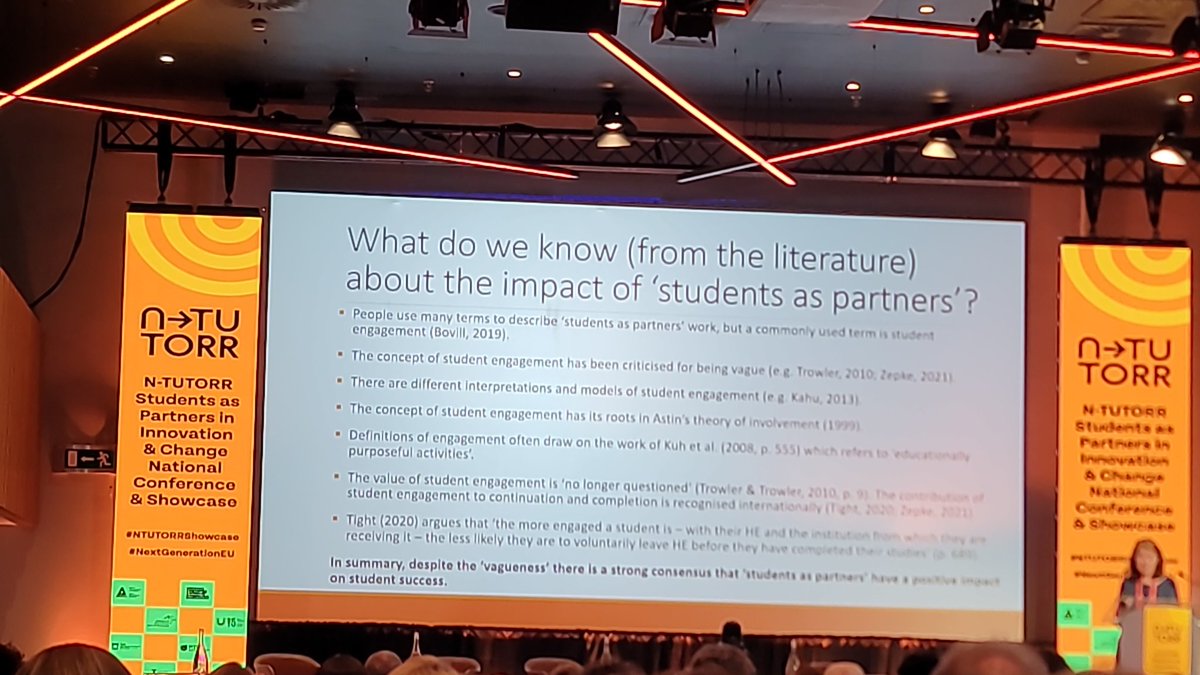 Liz Thomas posing the question 'What we know about the impact of students as partners'. Time to review the short term benefits as we look towards the medium term outcomes @DkIT_ie @ntutorr @NursingDkit @MidwiferyD @AineMcHugh1 @Manarola @JoeTreacy9 @madelinecolwell @Bree_Edu