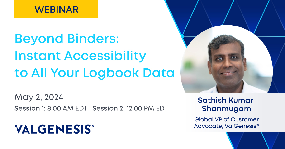 Tired of sifting through endless binders for crucial #logbook data? Join Sathish's webinar and discover how electronic systems can transform your data management approach and solve your paper record headaches. Don't miss out—register now! 👉valgenesis.com/resource/webin…