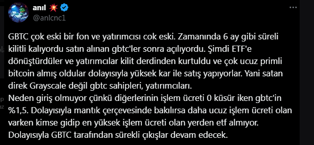 ⚡ #bitcoin ; etf'ler falan. 9 Ocak 2024'te 622 k adet olan GBTC an itibari ile 309 k adet'e kadar gerilemiş durumda.Bize sürekli satış baskısı olarak dönen bu çıkışlar için iyi haber yolun yarısını geçmişiz, kötü haber ise bir bu kadar daha yol var.. Neden GBTC satılıyor…