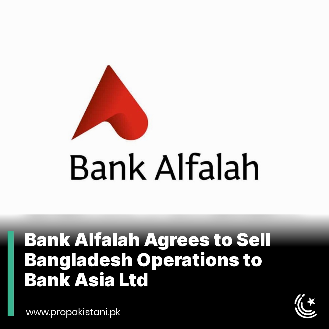 The Board of Directors of Bank Alfalah Limited (PSX: BAFL) has accorded its in-principle approval/acceptance of the non-binding indicative offer received from Bank Asia Limited to acquire its Bangladesh Operations/assets and liabilities. Read More: propakistani.pk/2024/04/17/ban…