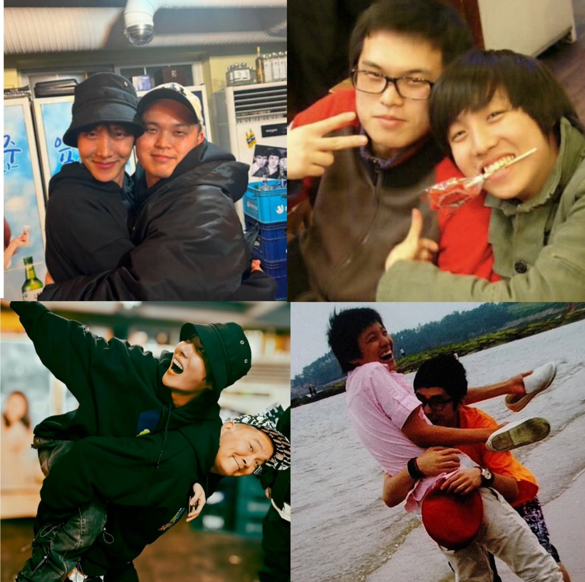 mhereonlyforbts's tweet photo. The way Neuron crew recreated with hobi the pics they took together since he was a child, that's their baby right there🥺🫶 https://t.co/fmNFIcIlgf
