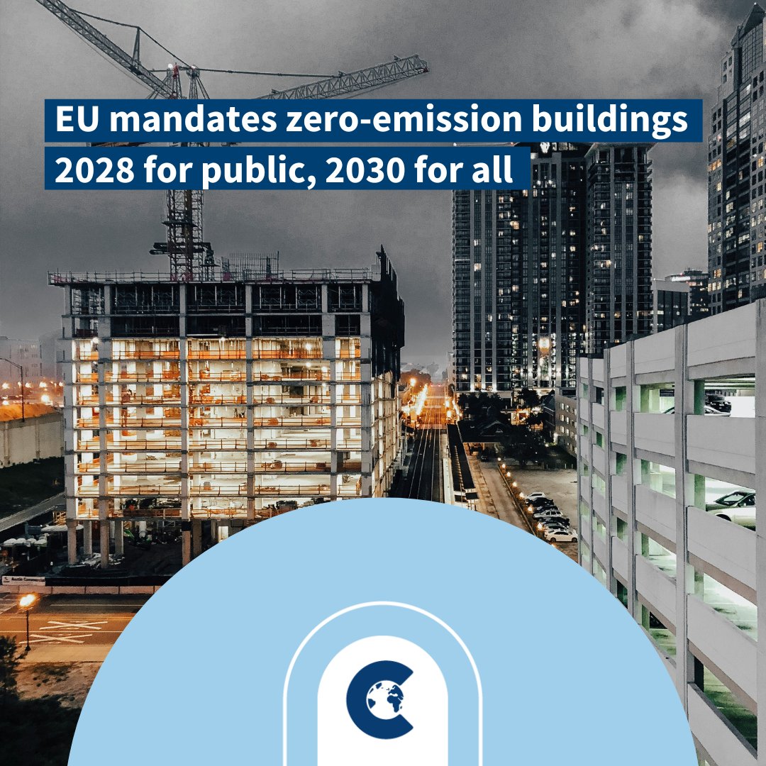 Have you heard? Nearly all new #EU buildings will be energy efficient by 2030. Existing buildings must slash energy use too. This means a greener future & cleaner air. climatetrade.com/sustainability… Download our construction whitepaper best practices for calculating buildings’ carbon…